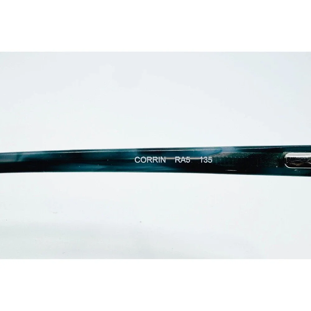 Fossil Corrin Eyeglasses Womens Teal Brown Cat Eye Frames RA5 135 52-16-135